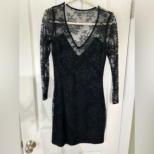 Black sparkly lace